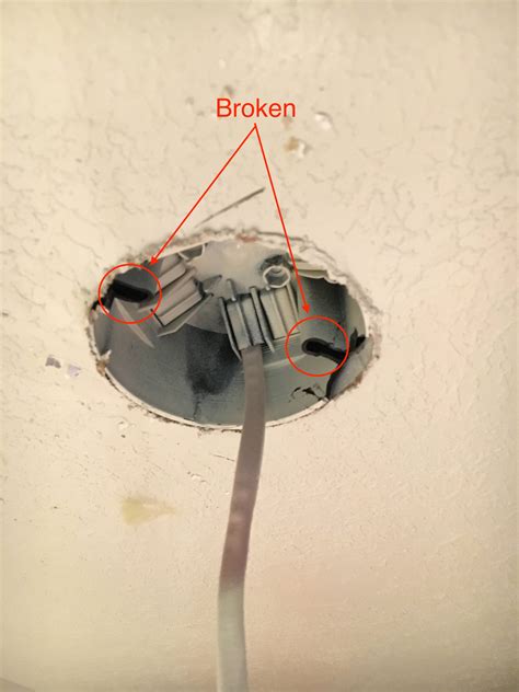 ceiling electrical box too small|replacement light for ceiling box.